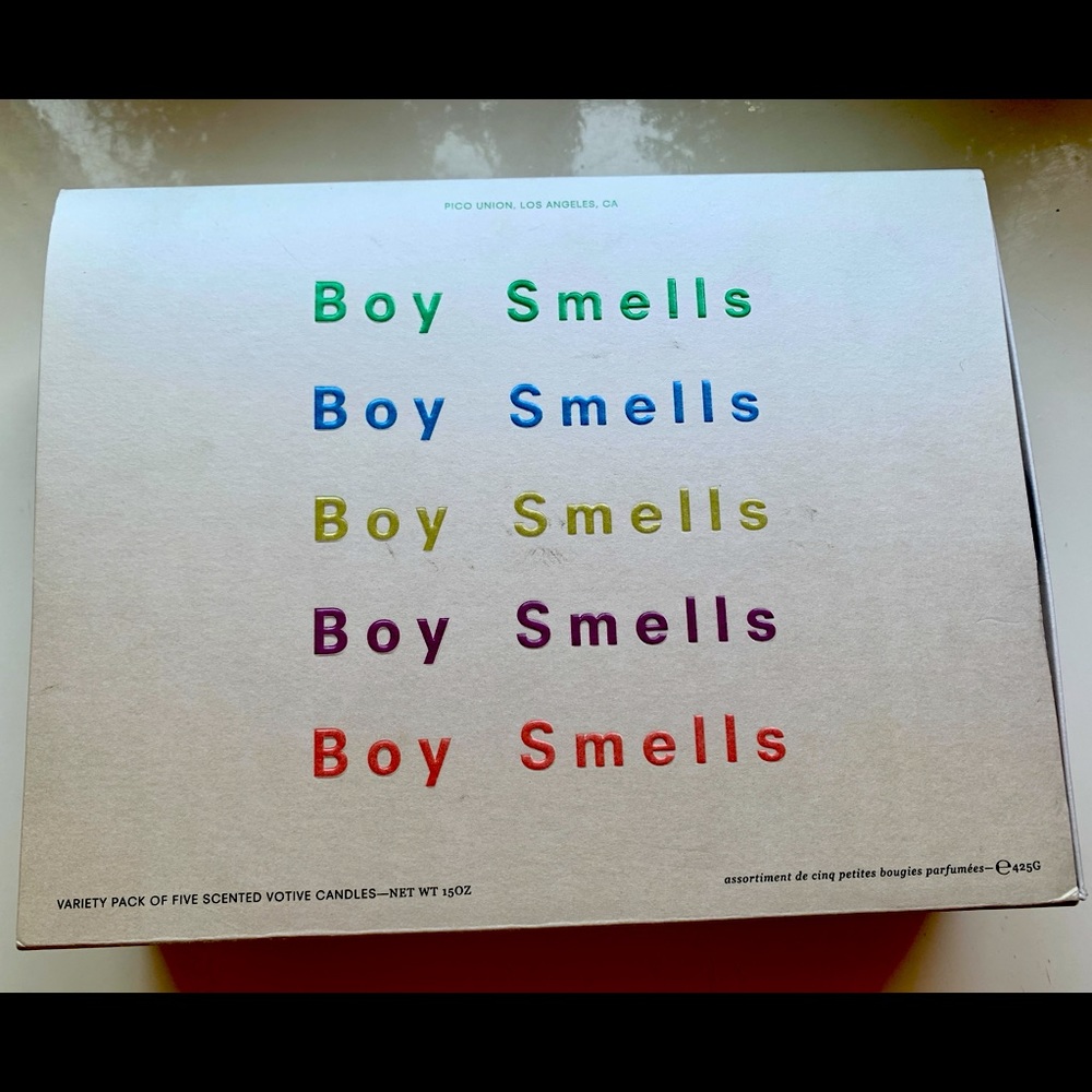 Boy Smells 5 piece votive candle set
